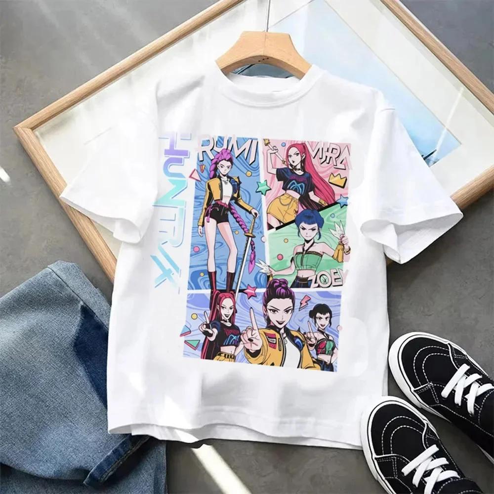 2026 Summer New HUNTRX Mira Best-Selling K-Pop Demon Hunter Character Pattern Printed T-Shirt 100