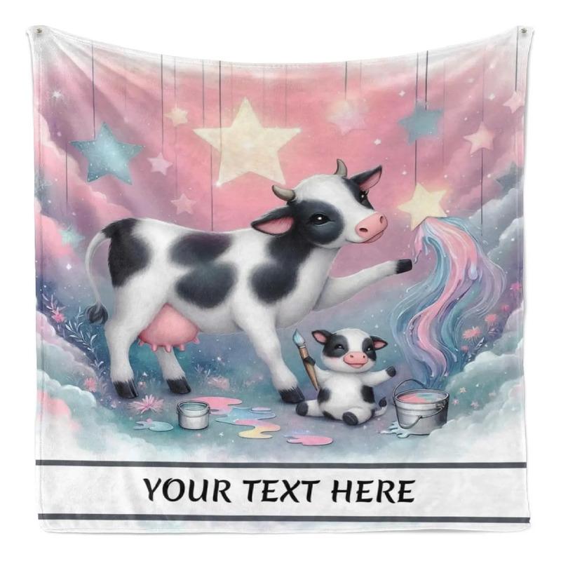 Manta De Vaca Personalizada, Manta Personalizada Para Ni?os S