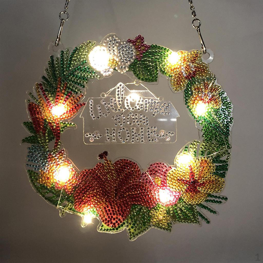 Garland Kit by Number Handmade LED Without Home Hanging Decor Beginners Festival Decoration
