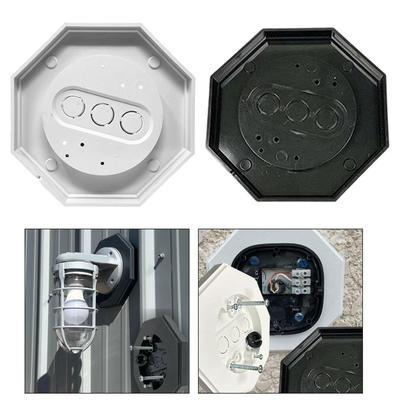 8161-5 Siding Lamp Octagon Mounting Kit Outside Stable Multifunction Siding Mount Blocks for Park Driveway Home Entrance