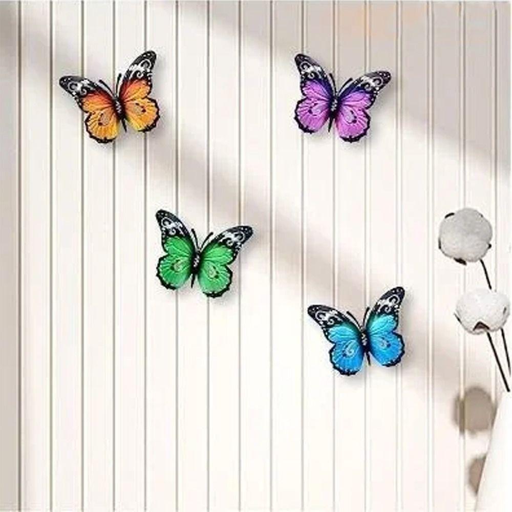 

Железная бабочка Настенный декор Подвесные статуи животных Настенное искусство Бабочки Скульптура Спальня зелёный