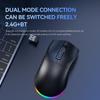 X3 Wireless Bluetooth Mouse 2.4G Dual-Mode Connection, 2000DPI Adjustable,Lightweight Gaming Mouse,RGB Light,300mAh Battery Capacity