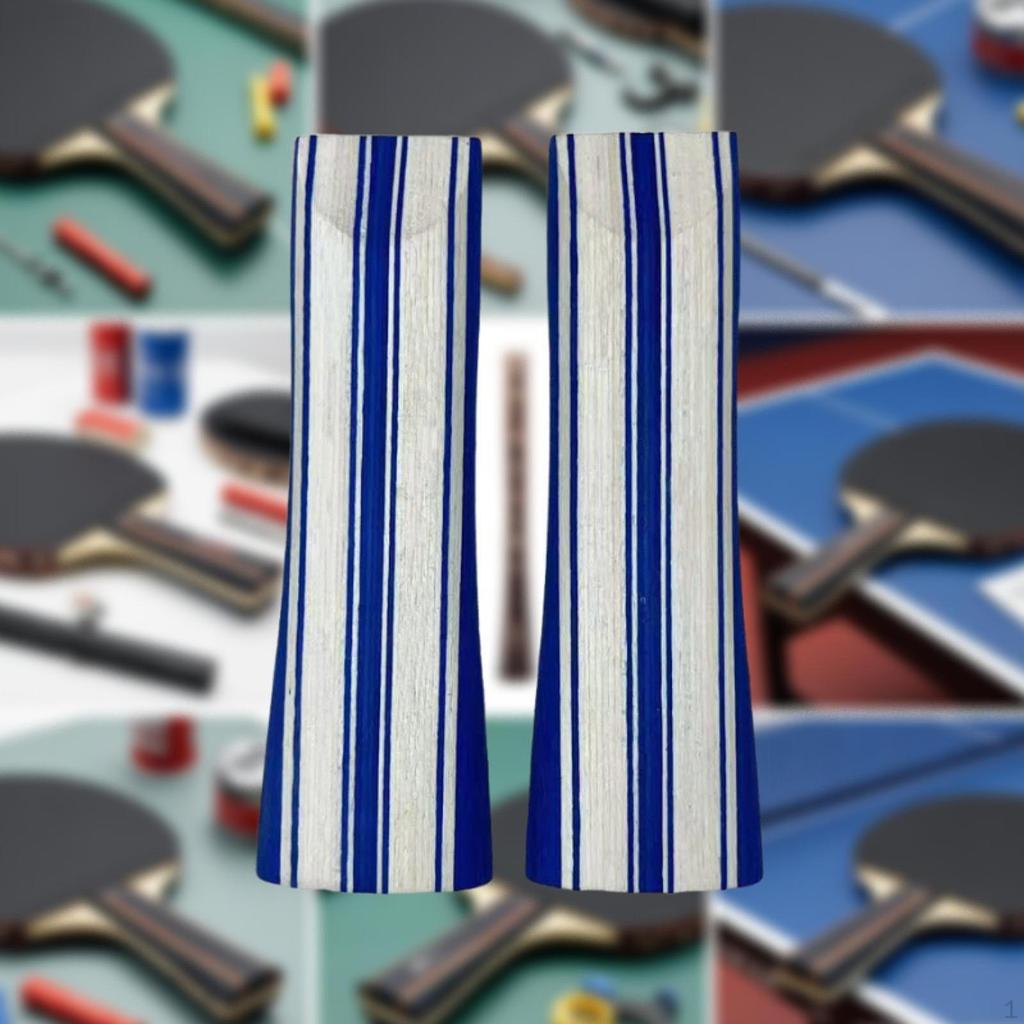 ,2Pcs Table Tennis Paddle Handle, Racket Professional Solid Wood Pong