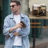 Herren Vintage RFID-Blockierende Zweifach-Geldbörse Mit Abnehmbarem Reißverschluss-Münzfach Echtes Öl-Leder Ausweis-Halter Geldbörse Herren