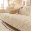 Winter Plush Sofa Cushion Thickened Non-Slip High-End Leather Sofa Cover Autumn and Winter Affordable Luxury Style Simple Cushion