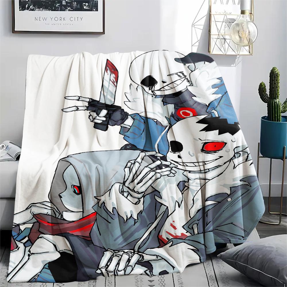 1PC Underlate Print Flannel Blanket, High quality Comfortable for All Seasons, Home Decor, Warmth and Comfort, Perfect for Christmas Gifts232