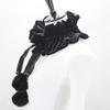 Victorian Vintage Pom Pom Neck Ruff Ruffle Collar Layered Clown Neck Collar Tie Cosplay Accessories for Women