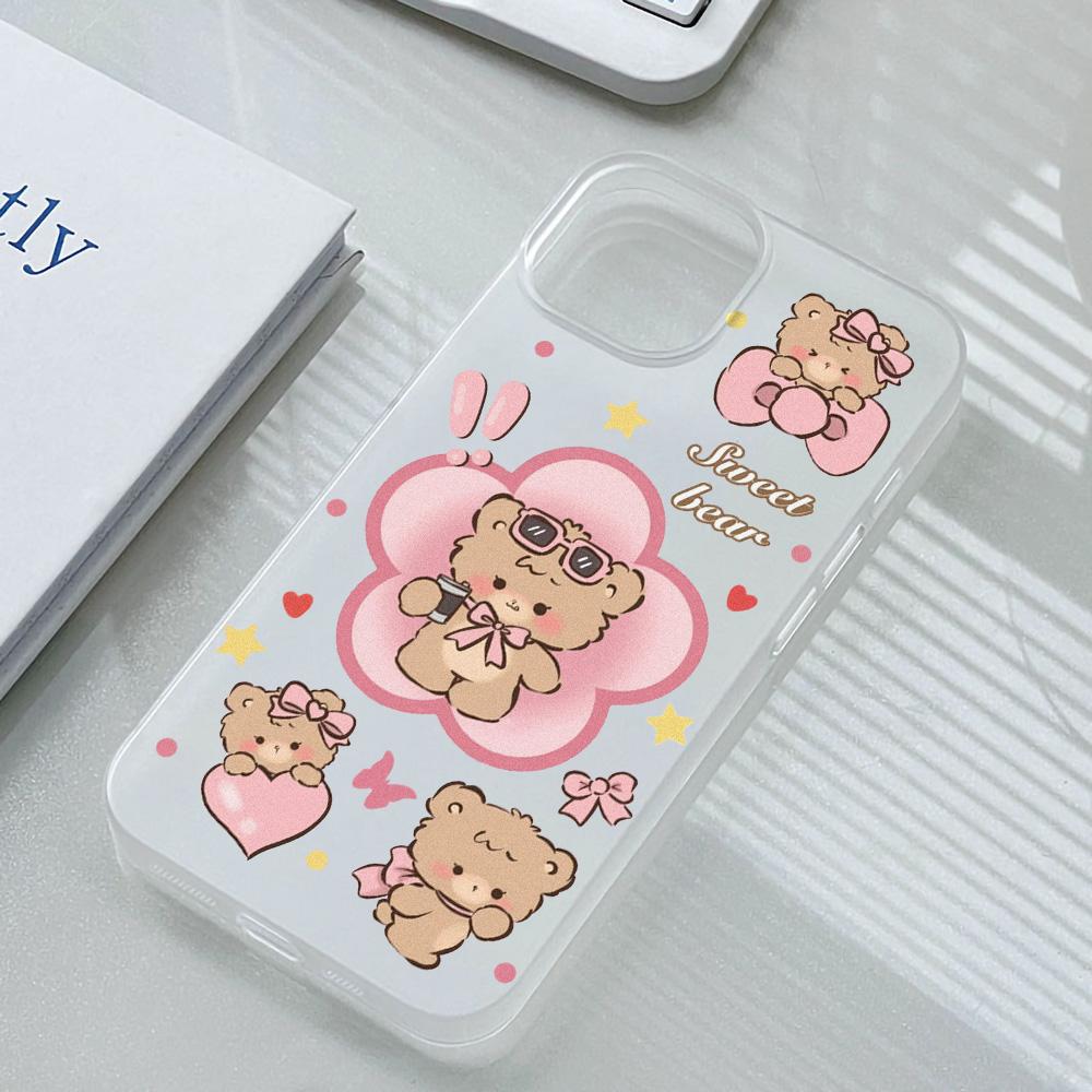 Huse pentru telefoane mobile pentru iPhone 11 13 15 Pro Max 12 14 Pro Max Husă iPhone 16 15 Plus 13 Pro 12 Textura mată Flori desenate pictate