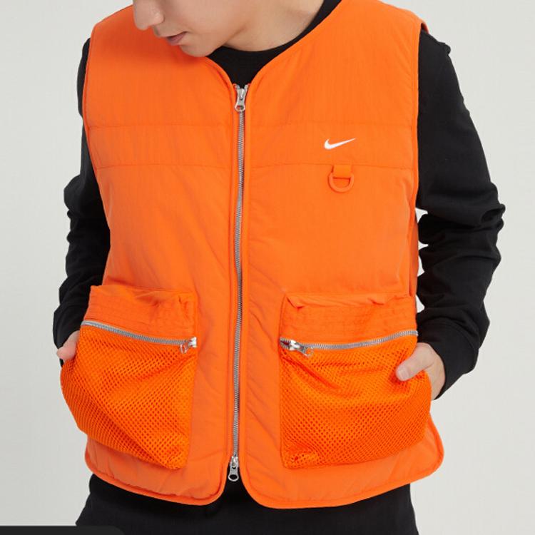 Nike Men's Full-Zip Premium Basketball Vest Orange (Unisex) Vests DV9494 819