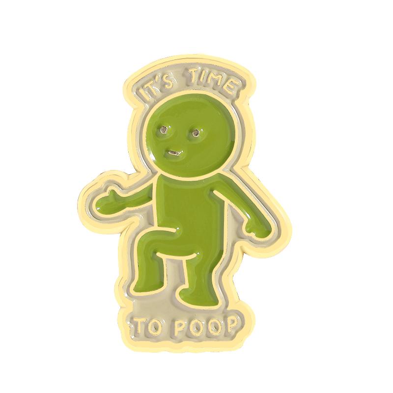 

I AM THIS CLOSE TO LOSING IT Enamel Pins Custom Green Little Man Brooches Lapel Badges Clothes Funny Jewelry Gift for Friends