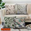2D Floral Embellished Throw Pillow Covers For Home Pattern Cushion Cover Suitable For Sofa Bedroom Car Pillow Cover