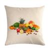 Pineapple Orange Fruit Plant Linen Pillowcase Car Seat Office Cushion Cover Living Room Sofa Decorative Pillowcase 45*45Cm