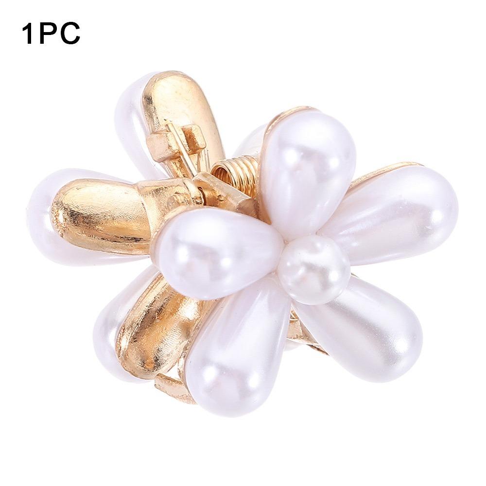 

1 шт. Маленькая заколка-челка Цветок Кристалл Заколка для волос Милые Жемчужные Заколки для волос Новые Заколки для волос Детские 1 белый