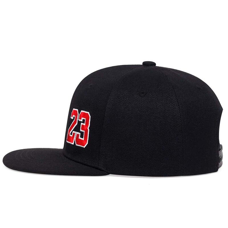 Unisex 23 Number Letter Embroidery Hip-Hop Hats Outdoor Adjustable Casual Baseball Caps Sunscreen Hat