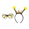 1/2Pcs Cartoon Bee Theme Headband Glasses Cosplay Costume Photo Props Forkids Birthday Party Favors Decoration