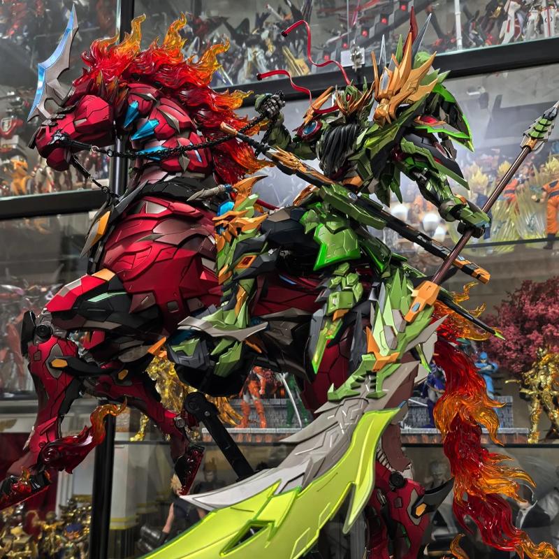 Motor Nuclear MNQ-XH09X Guan Yu Alloy Finished Model Kaiyang Palace Wuqu Star Lord Chiyan Fire Dragon Horse Collectible Figure