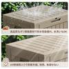 Alebert Outdoor Storage Shed 150L Large Capacity Waterproof Balcony Stacker Container Box Warehouse Bench Suitable Garden Yard Stylish Width 62Depth