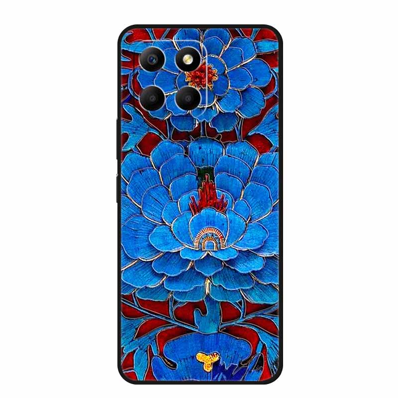 3D Emboss Case For Honor 200 Smart X6c X6b X8c X8b X7c X5b Plus Play 9A Phone Case X 6c 9 A Coque Black Silicone Soft Back Cover