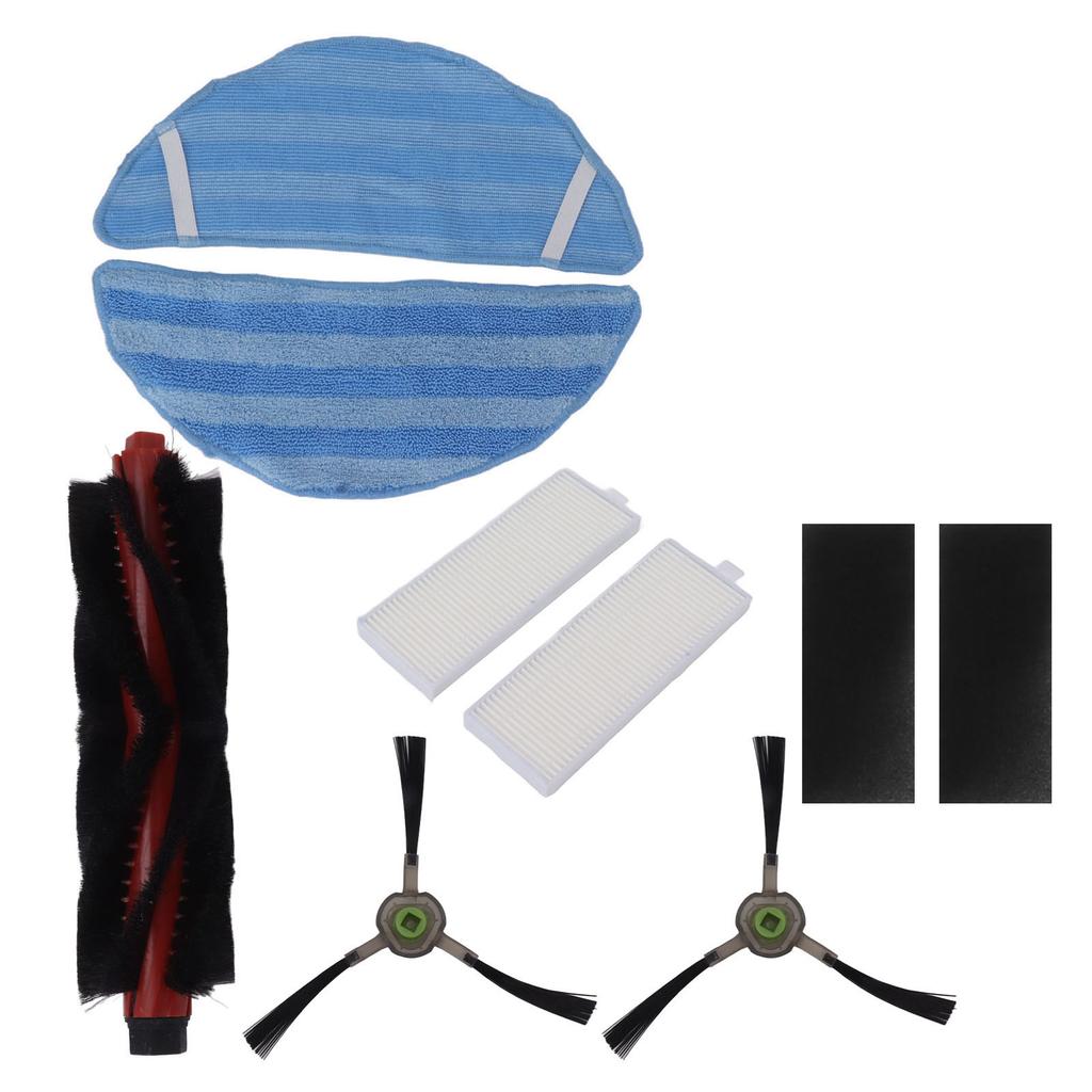 Sweeper Filter Replacement Side Brush Main Brush Rolling Brush Sweeping Cloth Sweeper Replacement Kit Parts for M200