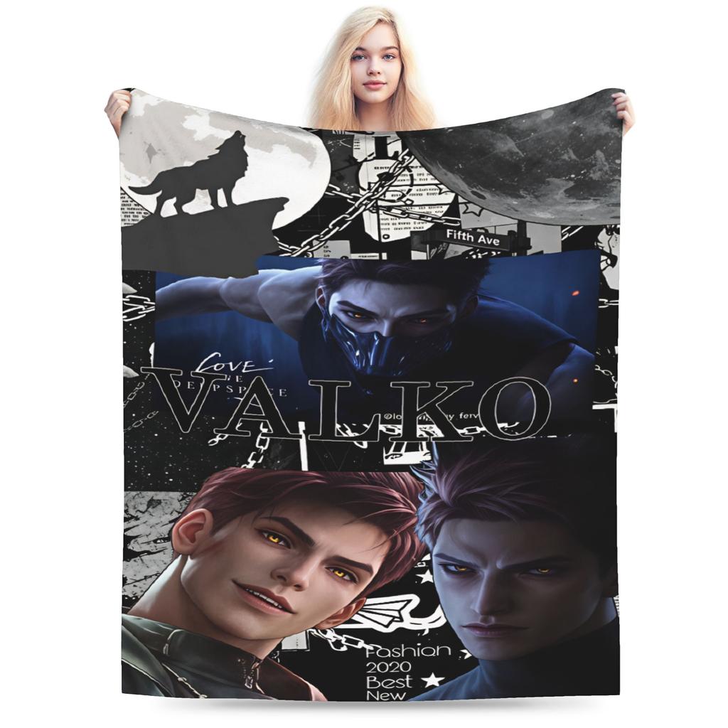 Valko Blanket Comfortable Love And Deepspace Throw Blanket Winter Adults Home Decor Travel Office Bedspread