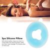 Soft Silicone Pillow Comfortable Skin Friendly Round   Spa Relax Silicone Face Pillow