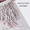 Metall-Lampenschirmabdeckung mit laser graviertem Wald-Design