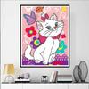 Disney Pittura con Diamanti Le Avventure del Gatto Illustrazione Artistica Punto Croce 5D Stampa da Appendere Puzzle 5D Mosaico Ricamo Decorazione per la Casa