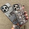 Fashion Graffiti Guitar Kitten Phone Case For  Redmi Note 13 11 12 Pro Plus 5G 11S 12S 10S 13C 4G Plating Matte Cover
