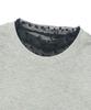 CARGOBROS FOR WOMAN Dot See-Through Long Sleeve Layered Casual Short Sleeve Tee Set (Black/Melange)