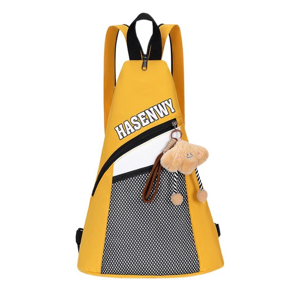 Multifunctional Triangular Backpack Large Capacity Single Daypack Cute Crossbody Bag  Girls