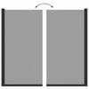 Black Shower Screen 68 X 130 Cm Tempered Glass
