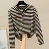 Plus Size Women's T-shirt Hooded Long Sleeve Loose Fit Base Layer Top Trendy Casual Inner Wear Popular Hong Kong Style Design