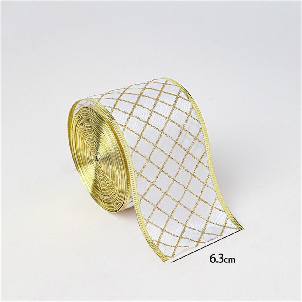 

2m Christmas Ribbon Golden Silver Polyester Gliter Ribbon Diy Xmas Tree Bow Gifts Packing Navidad Home Decoration Craft Supplies
