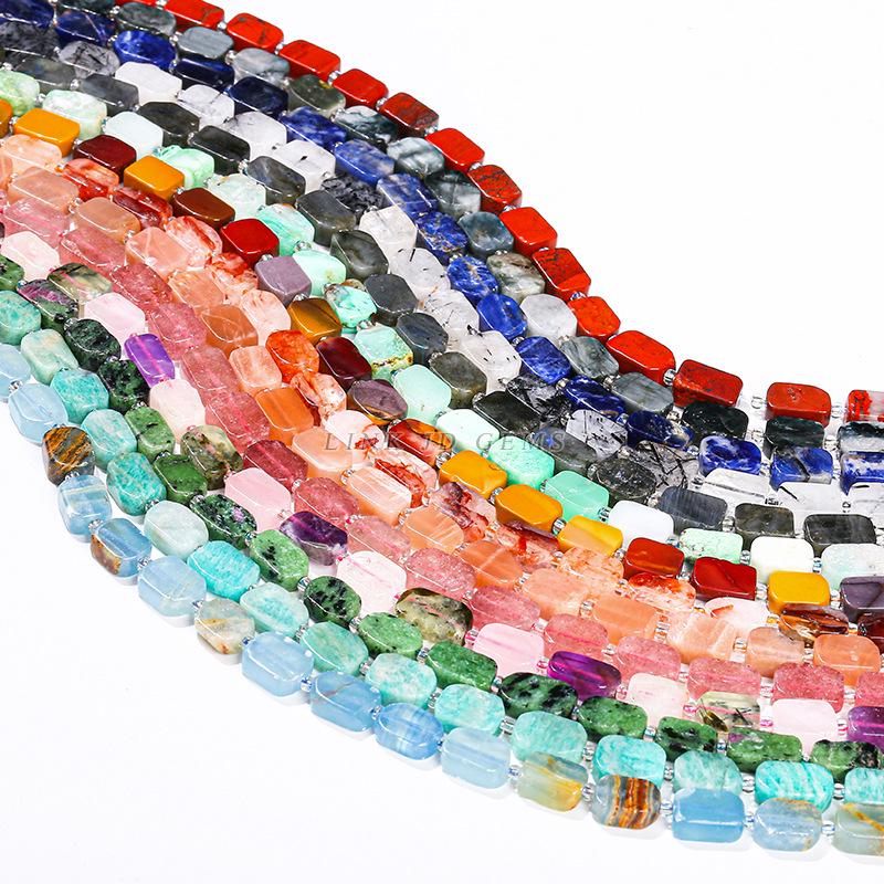 Jingde Jewelry Natural Crystal Irregular Egg-Shaped Jade Bead Bracelet for DIY Accessories