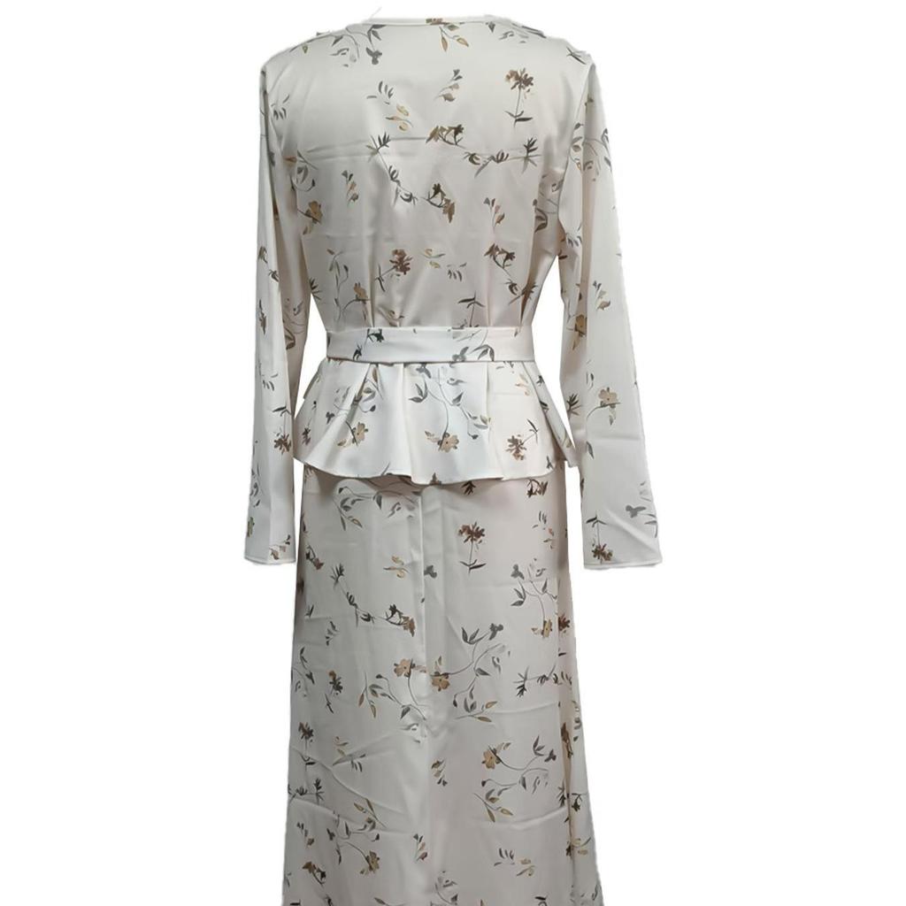 2025 Summer Elegant V-Neck Long Sleeve Dress