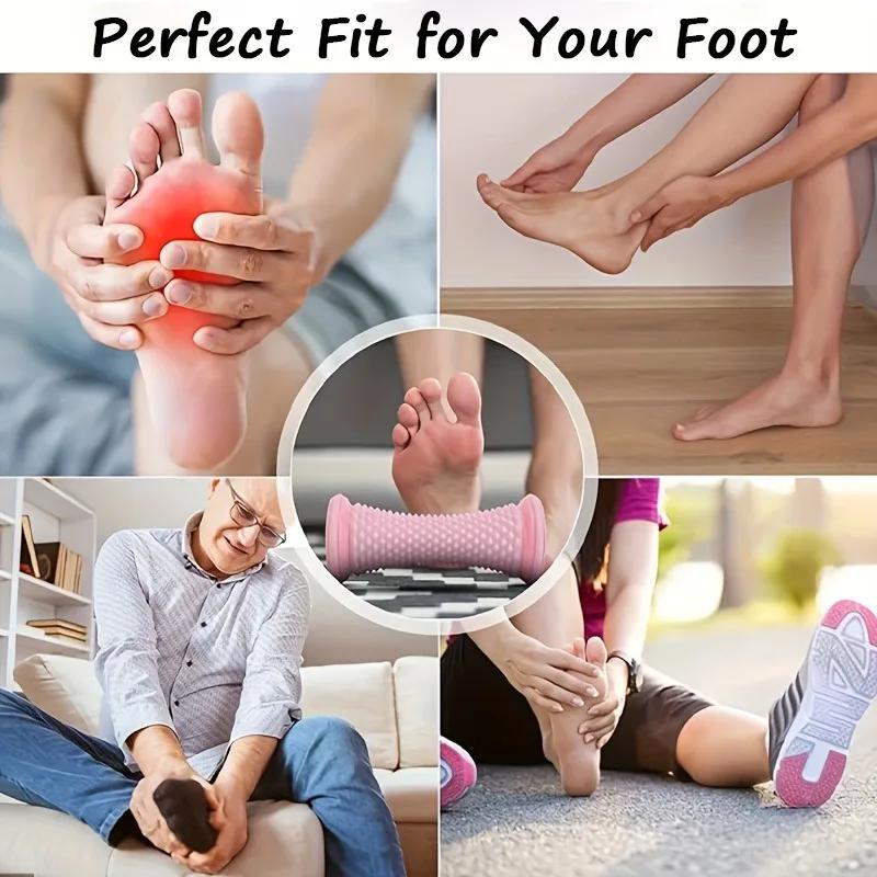 Foot Massager Flat Feet Roller Manual Relaxation Tool for Muscle Relief Yoga Arch Support Perfect for Living Room Bedroom Home