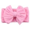 Solid Cable Bow Baby Headband for Child Nylon Layers Headwear Kids Elastic Turban Headwraps Newborn Boys Girls Hair Accessories