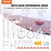 Lab Distillation Kit, 3.3 Boro Lab Glassware Distillation Kit with 24, 40 Joint, 1000ml Essential Oil Distillation Apparatus Kit, 29 Pcs Set of