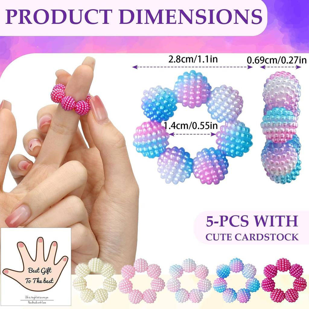 Fingertip Decompression Toy Finger Massager Adult Stress Relief Bead Compact And Portable Casual Ring