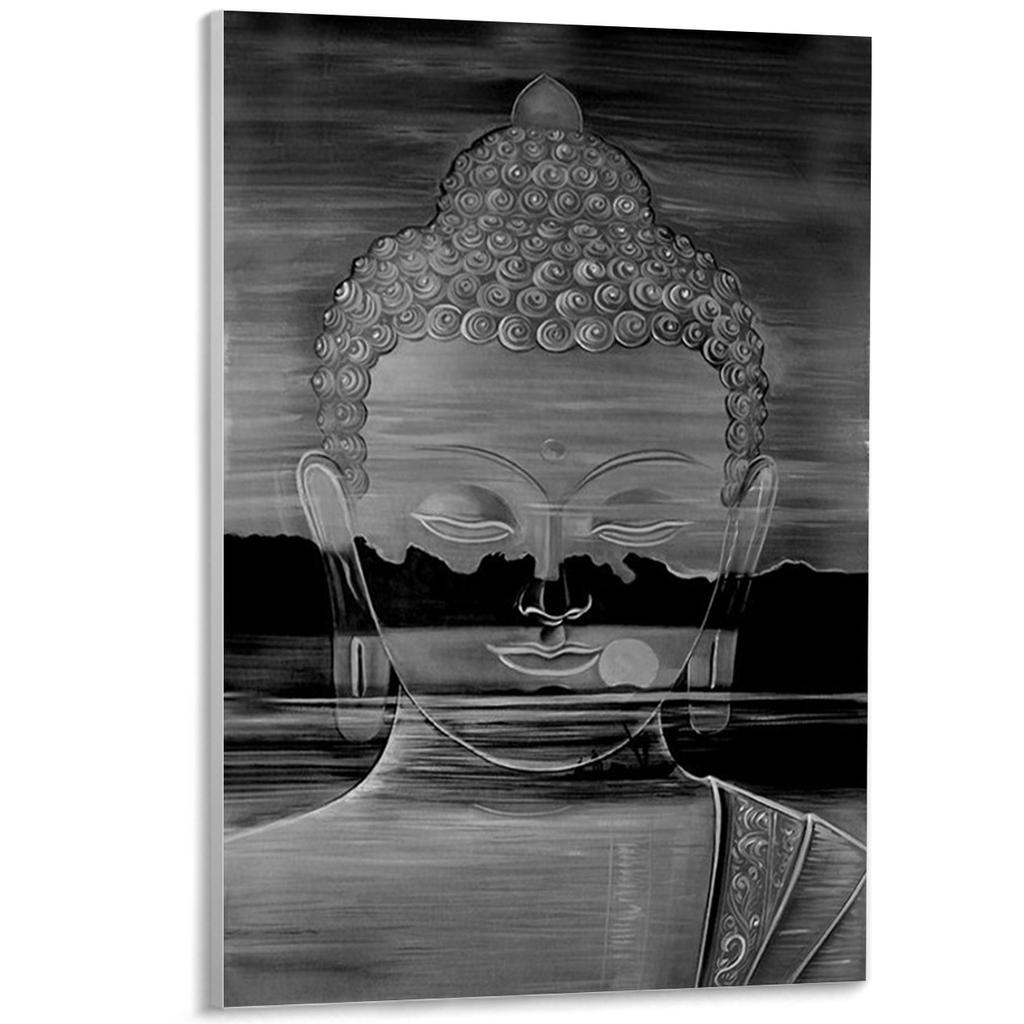 Gold Buddha Canvas Paintings Wall Art Mandala Flower Buddha Posters HD Picture For Living Room Bedroom Decoration Decor Unframed