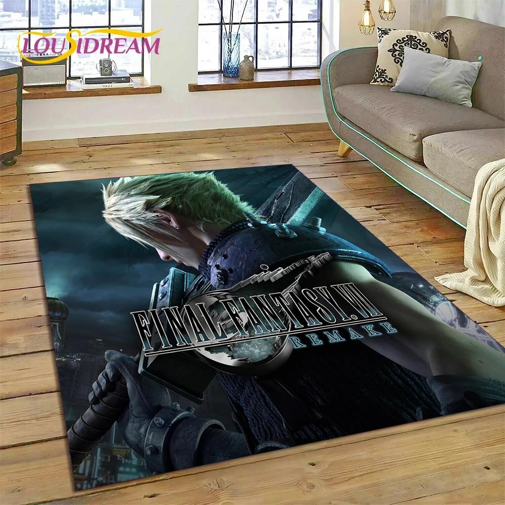Final Fantasy Series Games Cartoon Carpet Rug for Bedroom Living Room Home Sofa Decoration,Children Game Large Decor Floor Mat