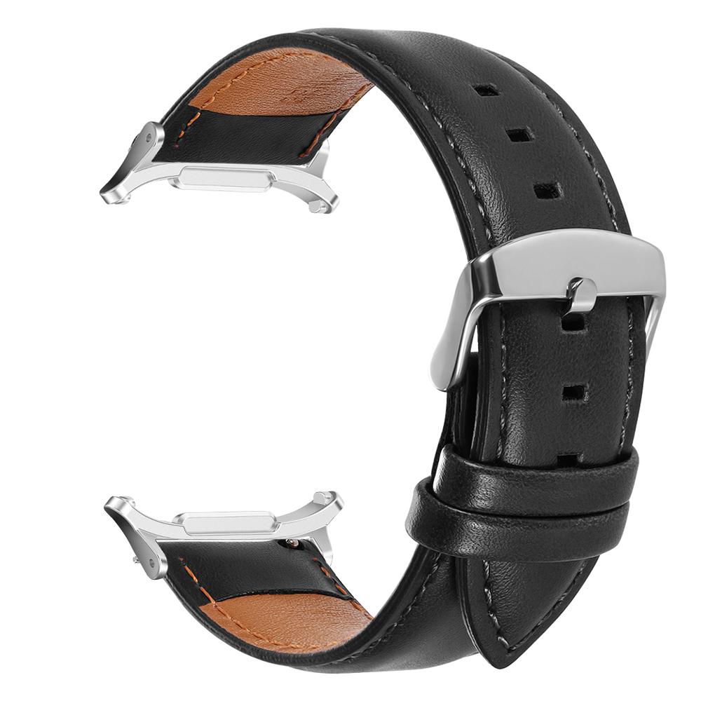 Cowhide Watch Band for Samsung Galaxy Watch Ultra 47mm No Gap Strap for Galaxy Watch 7 47mm for Men Women Soft Busines Bracelet
