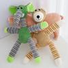 Indestructible Dog Toys for Aggressive Chewers Large Breed Squeaky Plush Chew Toys Puppy Teething Toys for Dental Care Molar