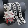Hip Hop Personality Bulldog Pendant Necklace Trendy Personality Fashion Cool Men's Accessories