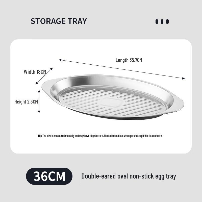 Stainless Steel Oval Serving Plate Set