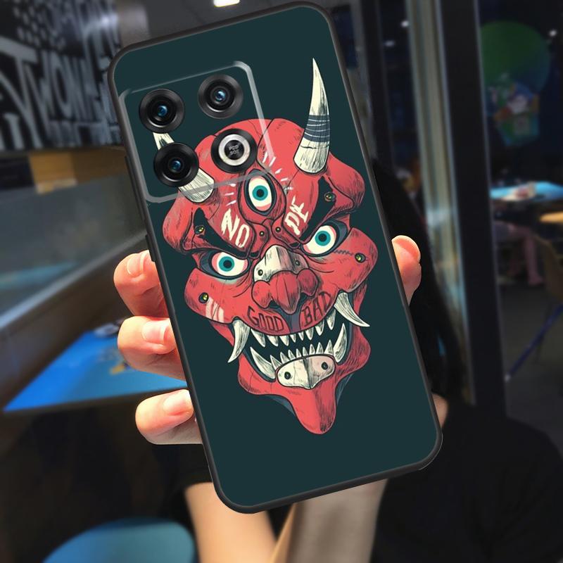 Oni Hannya Mask Funda For OnePlus 13R 13 12 R 11 9 10 Pro 8T 9RT 10T OnePlus Nord CE 4 2 3 Lite N20 N30 Case