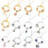 Simple Round Geometric Cubic Zircon Necklace Silver Color Clavicle Chain Union Rainbow Crown Charm Necklace For Women Jewelry