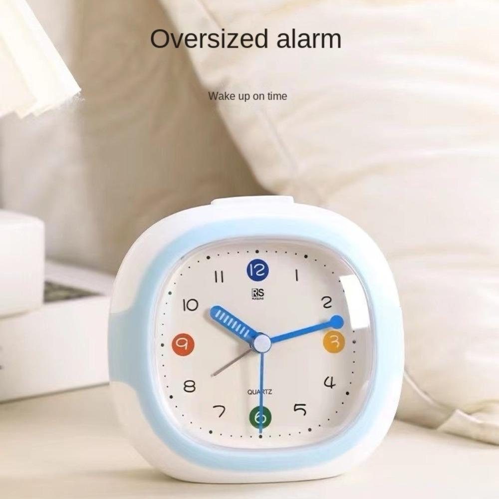Plastic Tabletop Clock Cartoon Snooze Wake Up Clocks Creative Time Clocks  Children
