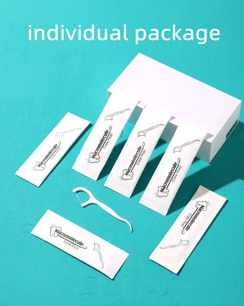 YS00072- Disposable Dental Floss Independent Packaging Portable Dental Floss Rods 300 Pack