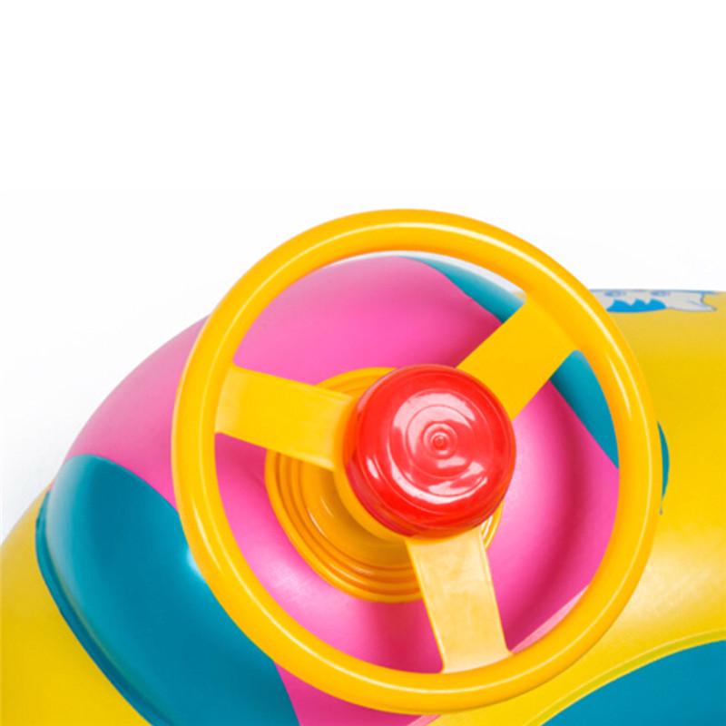 Baby Swimming Pool Ring Safety Baby Infant Swimming Float Inflatable Sunshade Seat Boat Ring Pool
